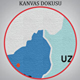 İl ve İlçeler Haritası Edirne, Modern Dekoratif Kanvas Tablo, Duvar Dekoru 1329