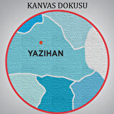İl ve İlçeler Haritası Malatya, Modern Dekoratif Kanvas Tablo, Duvar Dekoru 1411