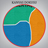 İl ve İlçeler Haritası Nevşehir, Modern Dekoratif Kanvas Tablo, Duvar Dekoru 1427