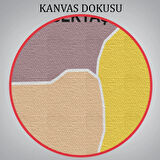 İl ve İlçeler Haritası Nevşehir, Modern Dekoratif Kanvas Tablo, Duvar Dekoru 1428