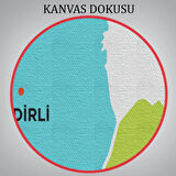 İl ve İlçeler Haritası Osmaniye, Modern Dekoratif Kanvas Tablo, Duvar Dekoru 1436