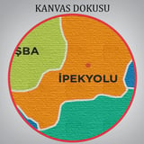 İl ve İlçeler Haritası Van, Modern Dekoratif Kanvas Tablo, Duvar Dekoru 1478
