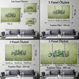 Şüphesiz Gönüller Ancak Allah’ı Zikrederek Huzur Bulur, Dekoratif Kanvas Tablo, Duvar Dekoru 3282