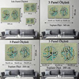 Allah’tan Başka İlah Yoktur, Muhammed (as) Onun Kulu ve Elçisidir Dekoratif Kanvas Tablo 3285
