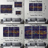 Mümin Kimselere Yardım Etmek Bize Hak Oldu, Yazılı Hat Dekoratif Kanvas Tablo, Duvar Dekoru 3344