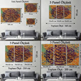 Siz beni Anın ki, Sizi Anayım; Şükredin, Nankörlük Etmeyin, Ayeti Hat Dekoratif Kanvas Tablo 3366