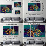 Dini İslami Modern Dekoratif Kanvas Tablo, Duvar Dekoru 3382