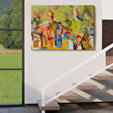 Yağlıboya Görünüm Soyut Çalışma Dekoratif Kanvas Tablo, Duvar Dekoru 3430