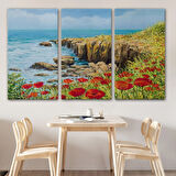 Deniz Manzarası Dekoratif Kanvas Tablo, Duvar Dekoru 3431