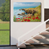 Deniz Manzarası Dekoratif Kanvas Tablo, Duvar Dekoru 3431