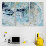 Fütüristlik Soyut Çalışma Dekoratif Kanvas Tablo, Duvar Dekoru 3471