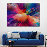 Yağlıboya Görünüm Renkler ve Yaratıcılık Dekoratif Kanvas Tablo, Duvar Dekoru 3521