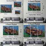 Eski Paslı Araba Dekoratif Kanvas Tablo, Duvar Dekoru 3531