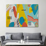Modern Soyut Çalışma Dekoratif Kanvas Tablo, Duvar Dekoru 3577
