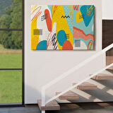 Modern Soyut Çalışma Dekoratif Kanvas Tablo, Duvar Dekoru 3577