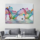 Mürekkep Sanatı Soyut Çalışma Dekoratif Kanvas Tablo, Duvar Dekoru 3680