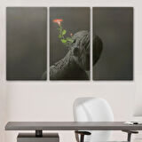 Hayal Gücü ve Zıtlık Dekoratif Kanvas Tablo, Duvar Dekoru 3684