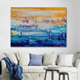 Yağlıboya Görünüm Soyut Çalışma Dekoratif Kanvas Tablo, Duvar Dekoru 3720