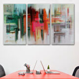 Yağlıboya Görünüm Fırça Darbeleri Soyut Tarz Dekoratif Kanvas Tablo, Duvar Dekoru 3758