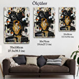 Jean Michel Basquiat Kendi Portresi Dekoratif Kanvas Tablo, Duvar Dekoru 4968