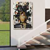 Jean Michel Basquiat Kendi Portresi Dekoratif Kanvas Tablo, Duvar Dekoru 4968
