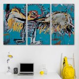 Düşmüş Melek Eseri Jean Michel Basquiat Dekoratif Kanvas Tablo, Duvar Dekoru 5000