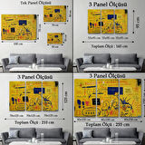 Hollywood Africans 1983 Jean Michel Basquiat Dekoratif Kanvas Tablo, Duvar Dekoru 5058