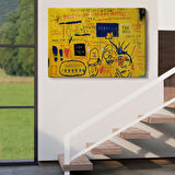 Hollywood Africans 1983 Jean Michel Basquiat Dekoratif Kanvas Tablo, Duvar Dekoru 5058