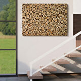 Odunlar ve Kütükler Dekoratif Kanvas Tablo, Duvar Dekoru 5077