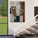 Güzel Yüz El Boyaması Modern Soyut Dekoratif Kanvas Tablo, Duvar Dekoru 5112