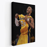 Los Angeles Lakers'ta Kobe Bryant Dekoratif Kanvas Tablo, Duvar Dekoru 5117