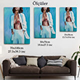 Kadın Feminist Dekoratif Kanvas Tablo, Duvar Dekoru 5118