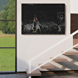 Stephen Curry ve Basketbol Dekoratif Kanvas Tablo, Duvar Dekoru 5144