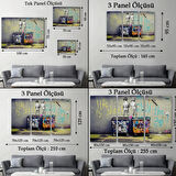 Çöp Kutusuna İşeyen Çocuklar Banksy Dekoratif Kanvas Tablo, Duvar Dekoru 5154