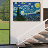 Yıldızlı Gece Eseri Van Gogh Dekoratif Kanvas Tablo, Duvar Dekoru 5165