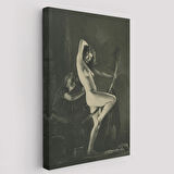 Cadılar Bayramı Şabat Gününe Hazırlık, William Mortensen Dekoratif Kanvas Tablo 5282