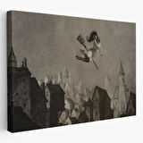 Şabat Ayini, Cadı Uçuşu Amerikan Kabusları Dekoratif Kanvas Tablo, Duvar Dekoru 5374