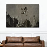 Şabat Ayini, Cadı Uçuşu Amerikan Kabusları Dekoratif Kanvas Tablo, Duvar Dekoru 5374