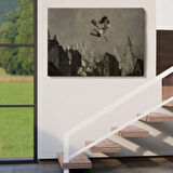 Şabat Ayini, Cadı Uçuşu Amerikan Kabusları Dekoratif Kanvas Tablo, Duvar Dekoru 5374