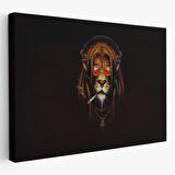 Marjinal Aslan Dekoratif Kanvas Tablo, Duvar Dekoru 5391