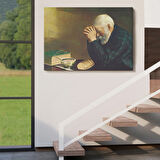 Dua Eden Adam ve Ekmek, Enstrom Grace Dekoratif Kanvas Tablo, Duvar Dekoru 5393