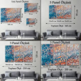 Renkli Mozaik Cam Sanatsal Dekoratif Kanvas Tablo, Duvar Dekoru 5399