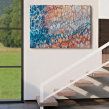 Renkli Mozaik Cam Sanatsal Dekoratif Kanvas Tablo, Duvar Dekoru 5399