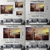 Hristiyan Duvar Sanatı, İsa Mesih, Uçurumdan Ufka Bakmak Dekoratif Kanvas Tablo 5400