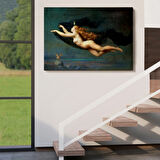 Klasik Sanat La Nuit by Auguste Raynaud Dekoratif Kanvas Tablo, Duvar Dekoru 5406