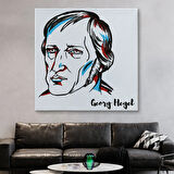 Georg Wilhelm Friedrich Hegel Alman Filozof Dekoratif Kanvas Tablo, Duvar Dekoru 5819