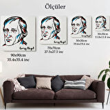 Georg Wilhelm Friedrich Hegel Alman Filozof Dekoratif Kanvas Tablo, Duvar Dekoru 5819