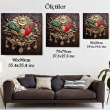 Osmanlı Tuğrası Ottoman Sign Dekoratif Kanvas Tablo, Duvar Dekoru 5866