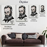 Bilim İnsanı Telefonun Mucidi Alexander Graham Bell Dekoratif Kanvas Tablo, Duvar Dekoru 5916