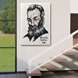 Bilim İnsanı Telefonun Mucidi Alexander Graham Bell Dekoratif Kanvas Tablo, Duvar Dekoru 5916